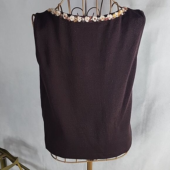 St. John Vintage Chocolate Brown by Sweater Jacket Coat Blazer Old Money - Picture 12 of 16